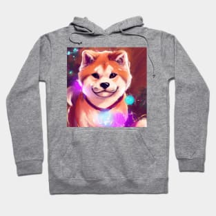 Cute Akita Inu Drawing Hoodie